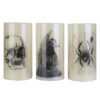 10973064-ab1c-44f7-870a-9f916559d74b.jpg Halloween Flameless Candle Lamps with Timer, Set of 3 (Warm Orange Glow)