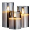 Hearthglow Flameless LED Candles with Remote, Set of 3
