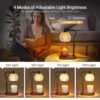 Hearthglow Crystal Candle Warmer Lamp with Dimmer & Timer